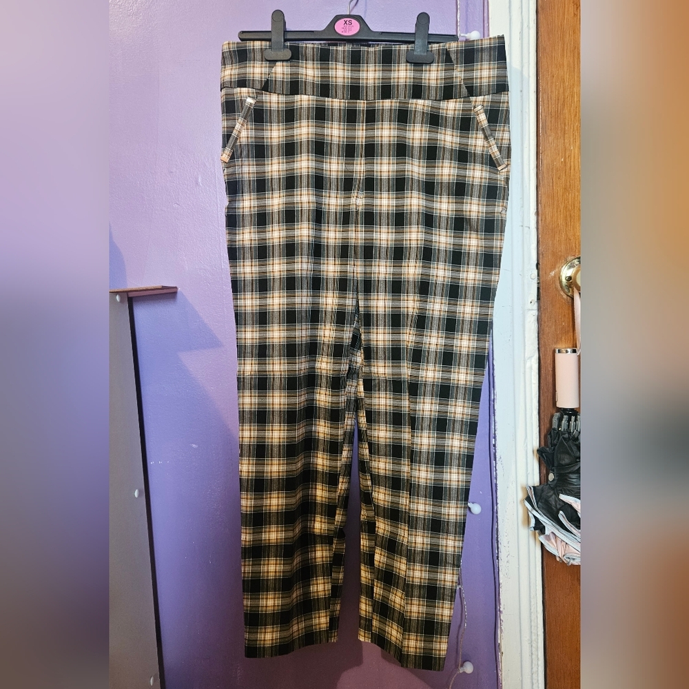 Plaid Spandex Pants